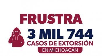 Unidad Antiextorsión de Michoacán frustra 3 mil 744 casos en 10 meses