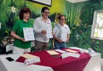IBANQROO, SEMA y UQROO firman convenio para proteger Xcacel-Xcacelito