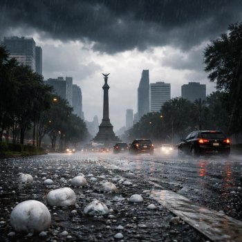 Alertan por lluvias fuertes, tormentas y granizo este viernes en CDMX