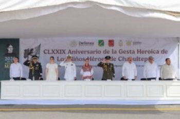 Evelyn Salgado encabeza ceremonia por el 179 Aniversario de la Gesta de los Niños Héroes