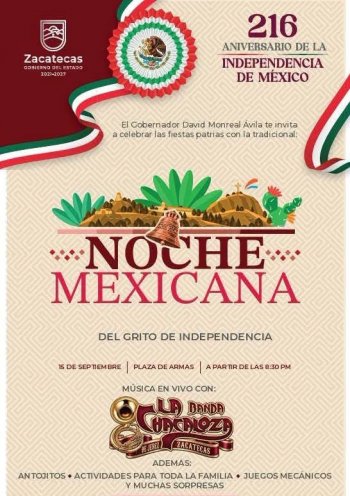 Grito de Independencia en Zacatecas: horario, artistas y operativo de seguridad