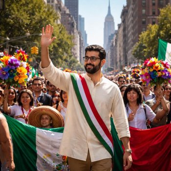 Mamdani hace historia al desfilar con la comunidad mexicana de Nueva York y lanza mensaje de apoyo