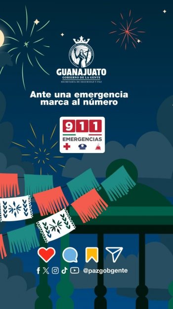 Protección Civil de Guanajuato pide evitar pirotecnia en fiestas patrias
