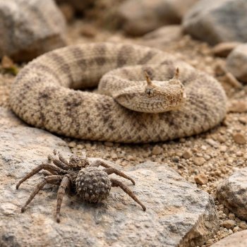 Pseudocerastes urarachnoides: qué hay dentro de la 'araña' que crece en la cola de la víbora cornuda