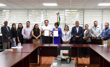 UTH y CECyTE Huejotzingo firman convenio de formación dual para cinco estudiantes