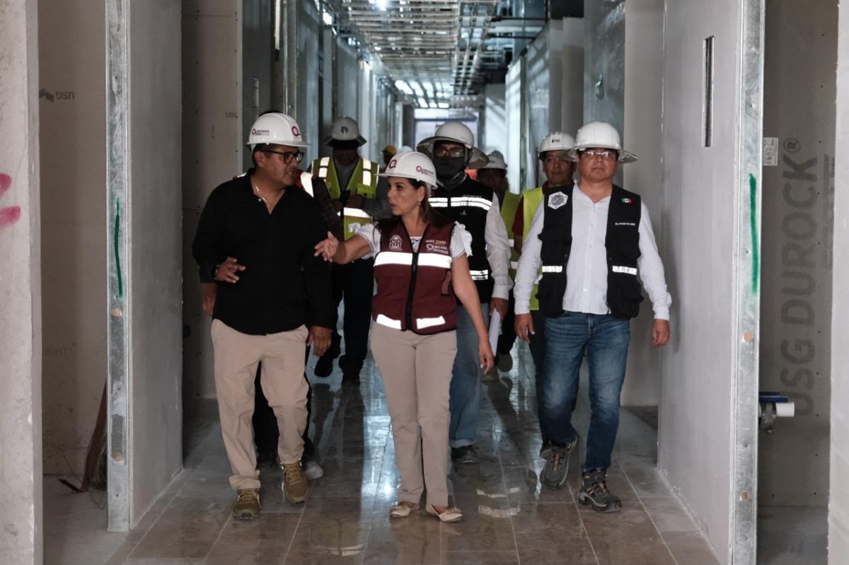 Ampliación del Hospital del ISSSTE en Chetumal registra 58% de avance