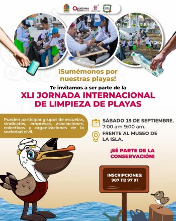 FPMC convoca a limpieza de playas en Cozumel el 19 de septiembre