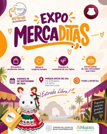 ISMujeres invita a la Expo Mercaditas en Cabo San Lucas para apoyar a emprendedoras