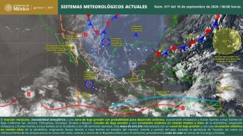 Lluvias y tormentas por la tarde en Oaxaca; oleaje elevado en el Golfo de Tehuantepec