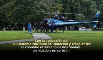 CENATRA coordina traslado simultáneo de dos riñones, un hígado y un corazón