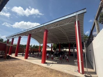 Inauguran techado de 3 mdp en primaria Revolución de Ciudad Ixtepec