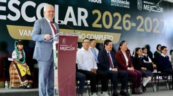 Michoacán invierte 6 mil mdp en infraestructura escolar y garantiza 120 quincenas al