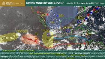 Pronostican lluvias fuertes y tormentas eléctricas en Oaxaca este 18 de septiembre