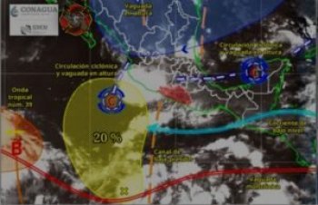 Pronostican lluvias ligeras en Guerrero y monitorean baja presión al sur de Acapulco