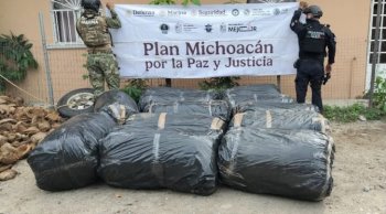 Aseguran en Lázaro Cárdenas camioneta con 500 kilos de posible marihuana