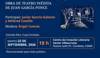 Presentan 'La noche transfigurada', obra inédita de Juan García Ponce