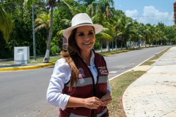 Concluye primera etapa de alumbrado en el Boulevard Bahía de Chetumal