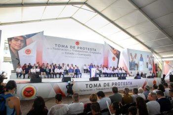 Toma protesta nueva dirigencia de CATEM en Guanajuato; asiste Libia Dennise