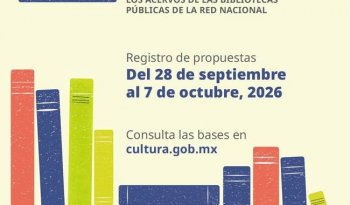 Convocatoria para editoriales: 50 mdp para ampliar acervos de bibliotecas públicas