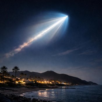 Falcon 9 de SpaceX deja estela luminosa visible en Sonora y Baja California Sur