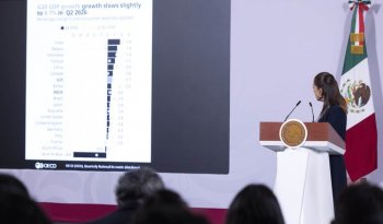México crece 1.4% del PIB en el segundo trimestre de 2026, según la OCDE