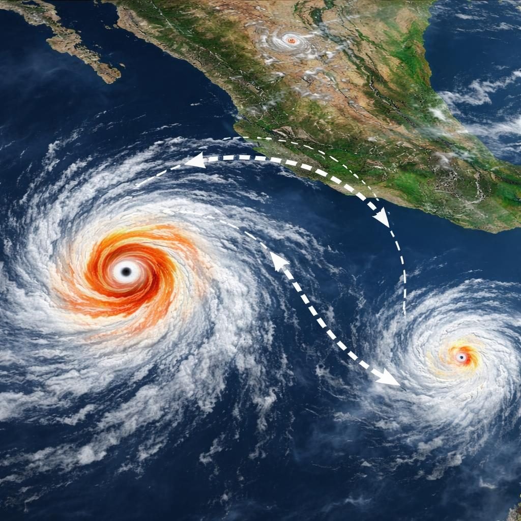 Huracán Polo llega a categoría 5 en el Pacífico; vigilan posible efecto Fujiwhara con Odalys