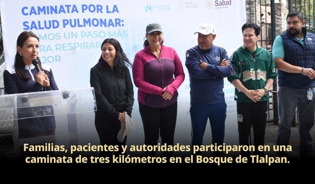 Salud y Respirando con Valor realizan jornada de salud pulmonar en el Bosque de Tlalpan