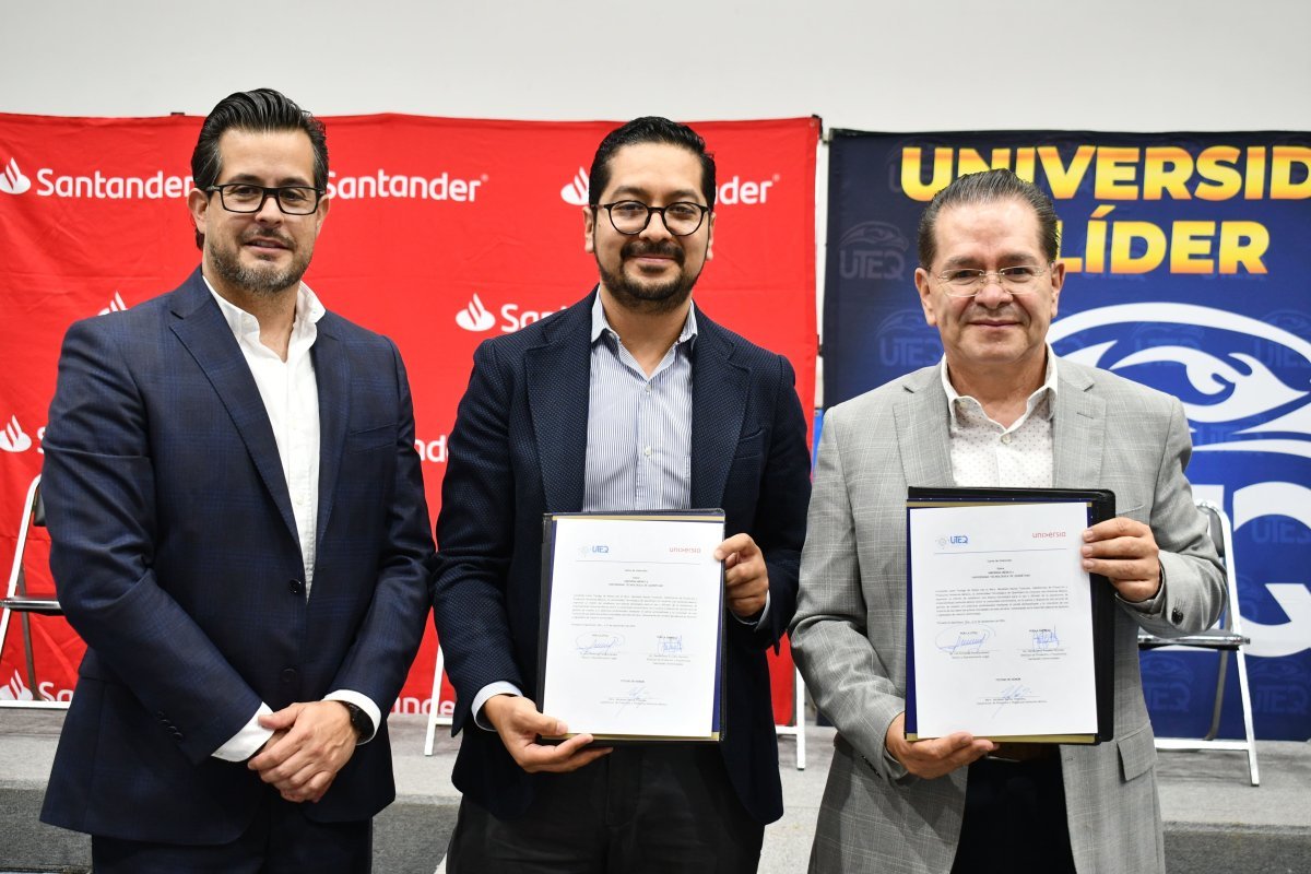 UTEQ y Santander firman convenio para empleabilidad de estudiantes y egresados