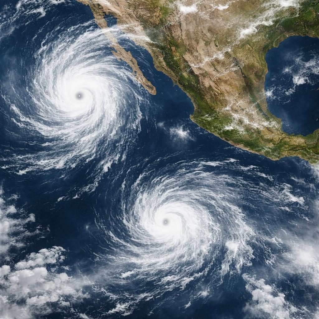 Polo baja a categoría 4 y Odalys se convierte en huracán categoría 1 en el Pacífico