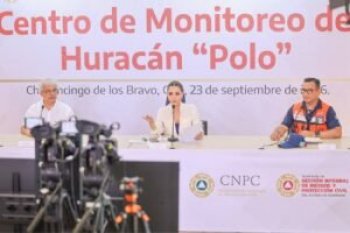 Guerrero mantiene protocolos preventivos por el huracán Polo; hay 64 refugios habilitados