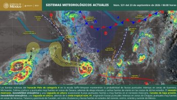 Lluvias intensas y oleaje elevado en Oaxaca por huracán Polo y onda tropical 41