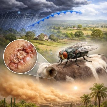 Otoño 2026 en México: repunte de miasis por gusano barrenador, frentes fríos y polvo del Sahara