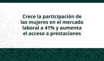 Participación económica de las mujeres alcanza 41.0% en México: INEGI