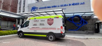 Trasladan a recién nacida de Puebla a hospital oftalmológico en la Ciudad de México