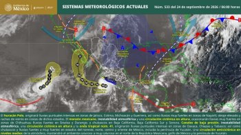 Huracán Polo y onda tropical 41 traerán lluvias fuertes al Istmo, Costa y Cuenca del Papaloapan
