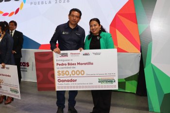 Puebla reconoce proyectos ganadores del Concurso de Transformación Sostenible por el Planeta