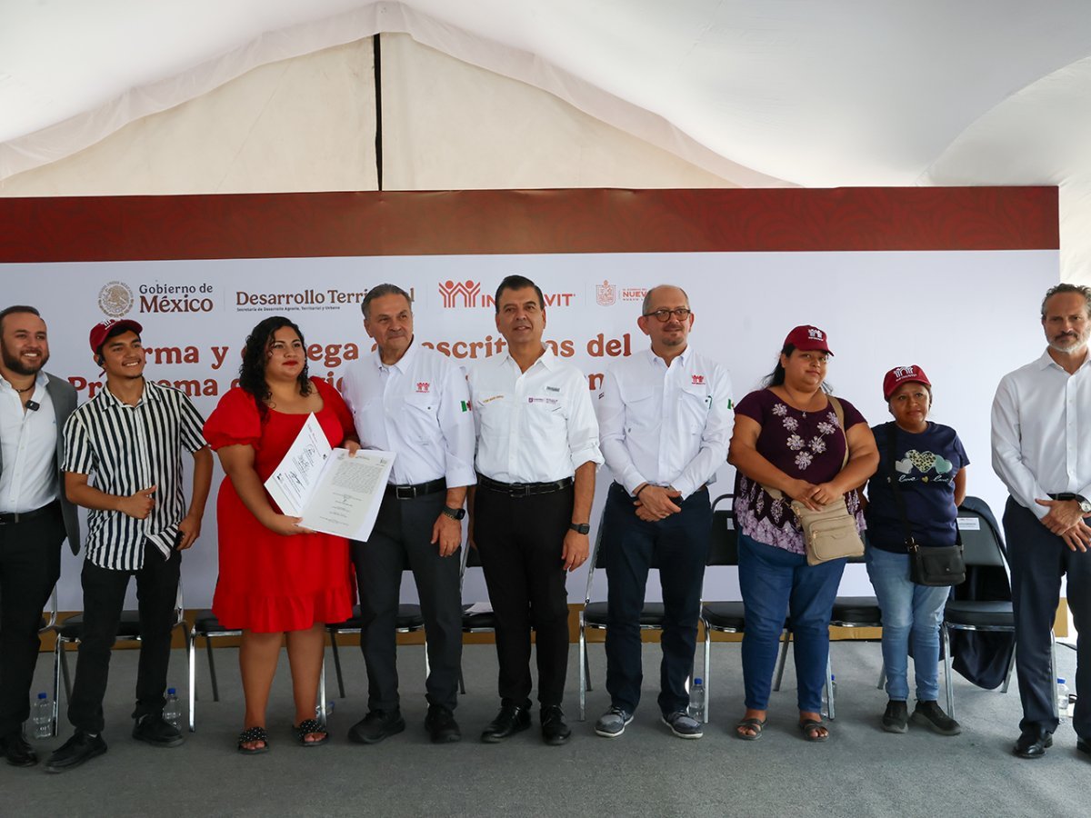 Nuevo León suma 286 mil familias con certeza jurídica sobre su vivienda, según el INEGI