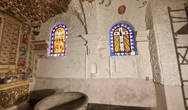 Restauran el bautisterio de la Parroquia de San Bernardino de Siena en Contla, Tlaxcala