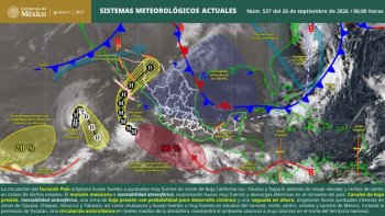 Lluvias y chubascos aislados en Oaxaca; vigilan zona de baja presión con 90% de potencial ciclónico