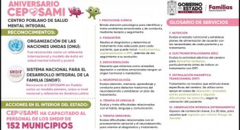 CEPOSAMI suma 22 mil atenciones en su primer año y amplía servicios de salud mental en Puebla
