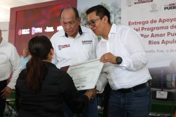 Puebla entrega más de 30 mdp al campo de la Sierra Nororiental y anuncia proyecto turístico en los ríos Apulco y La Ribera