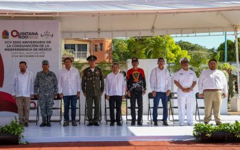 Quintana Roo conmemora 205 años de la Consumación de la Independencia en Chetumal