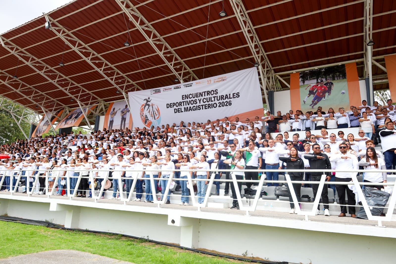 4,200 maestros de Puebla participan en los Encuentros Deportivos y Culturales del Magisterio 2026