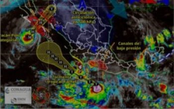 Tormenta Tropical Rachel se ubica a 405 km al sur de Acapulco; Guerrero espera lluvias fuertes