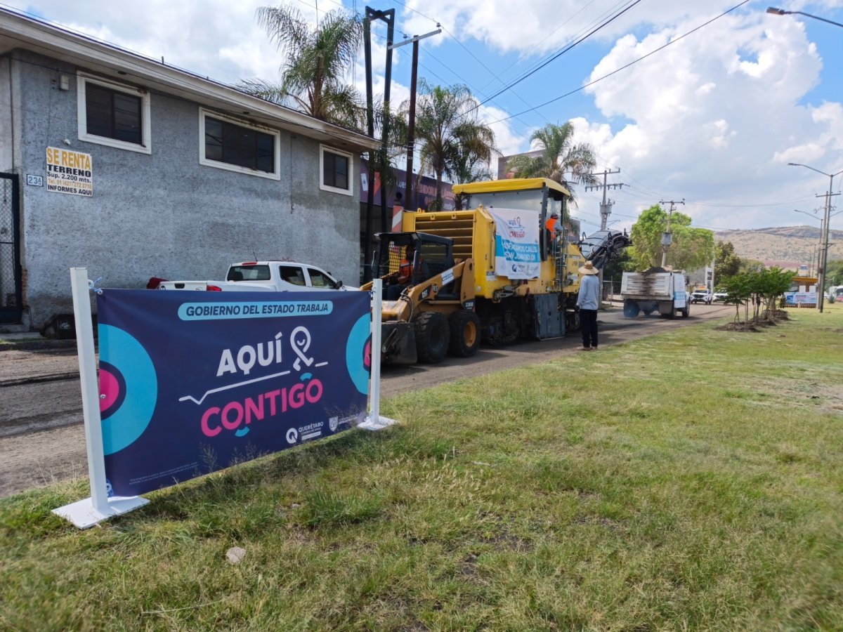 CEI inicia rehabilitación de cuatro vialidades en San Juan del Río con 20 mdp