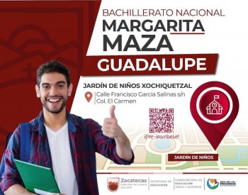 Zacatecas abrirá seis planteles del Bachillerato Nacional Margarita Maza en octubre