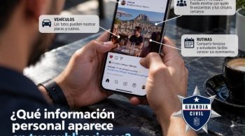Guardia Civil emite recomendaciones para evitar extorsiones a través de redes sociales