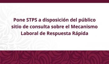 STPS abre sitio público para consultar casos del Mecanismo Laboral de Respuesta Rápida del T-MEC