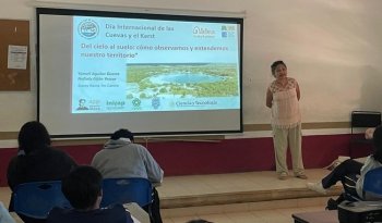 Taller sobre karst y tecnologías geoespaciales reúne a estudiantes del COBAY Opichén
