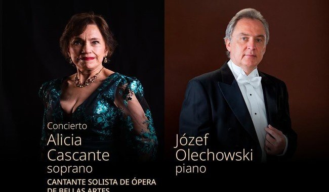 Alicia Cascante y Józef Olechowski ofrecerán concierto en Bellas Artes el 4 de octubre